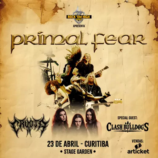 Foto do Evento PRIMAL FEAR + CRYTA em Curitiba