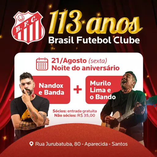 113 Anos do Brasil Futebol Clube