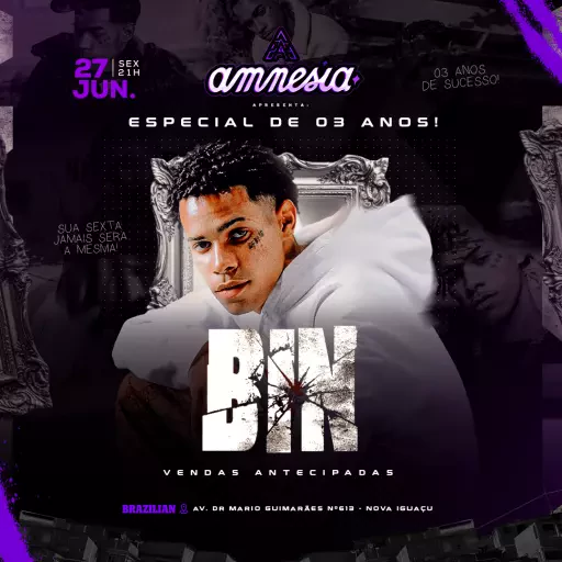 Amnésia - 3 Anos