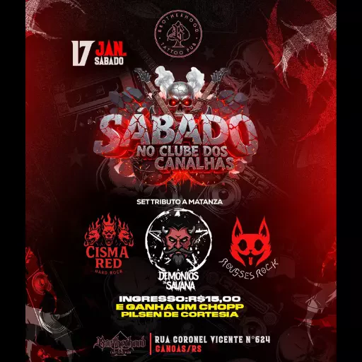 Foto do Evento 17/01 - Clube dos Canalhas