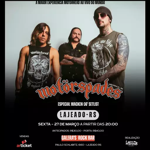 Foto do Evento MOTÖRSPADES EM LAJEADO RS