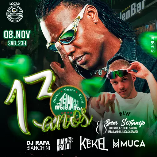 B-Day 13 Anos Molen Bar 💚🍀