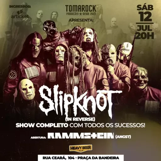 Foto do Evento SLIPKNOT COVER + RAMMSTEIN COVER
