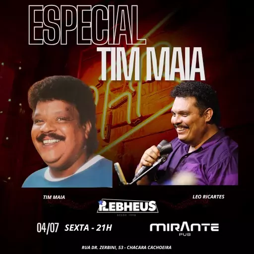 Foto do Evento ESPECIAL TIM MAIA no Mirante Pub