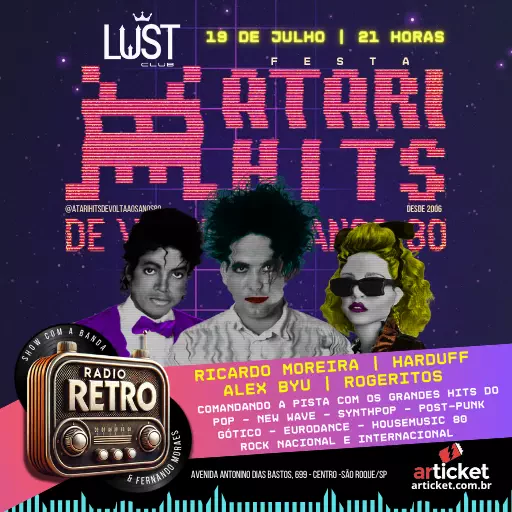 Foto do Evento Atari Hits - De Volta aos anos 80