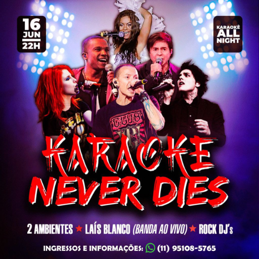 Foto do Evento KARAOKÊ NEVER DIES