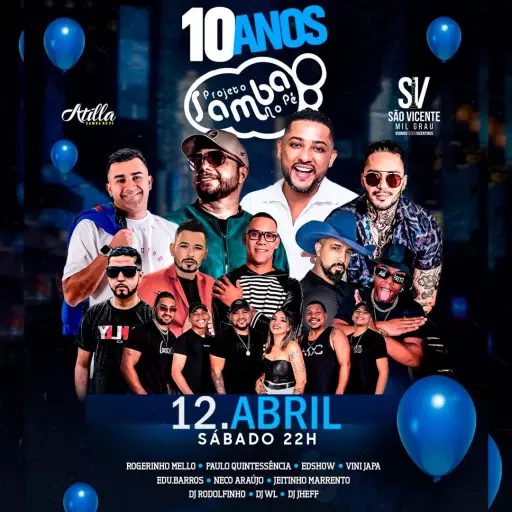 ANIVERSÁRIO SAMBA NO PÉ