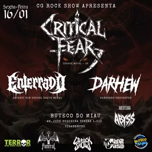 Foto do Evento CRITICAL FEAR EM CAMPO GRANDE