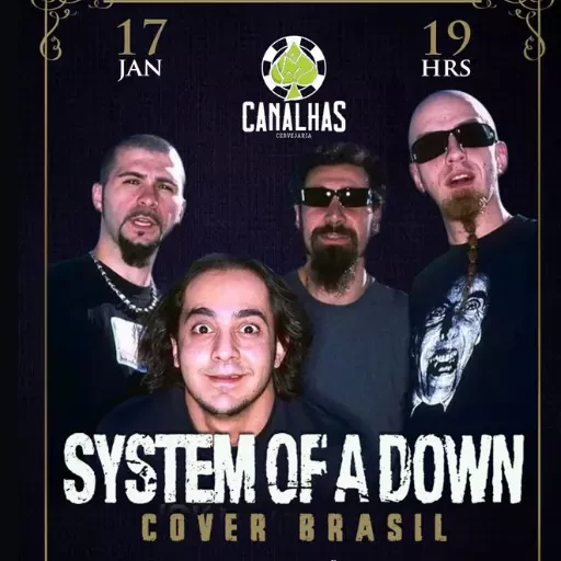 SYSTEM OF A DOWN COVER BRASIL
