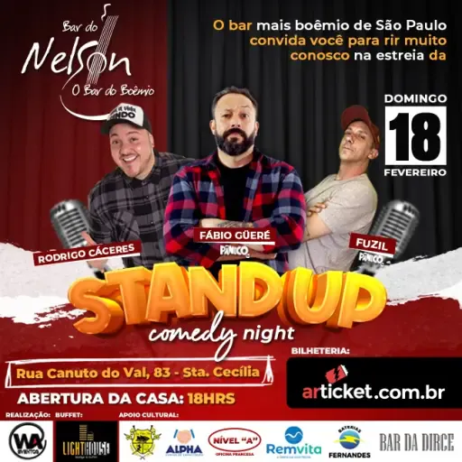 Foto do Evento Domingão do Nelson - Stand Up Show