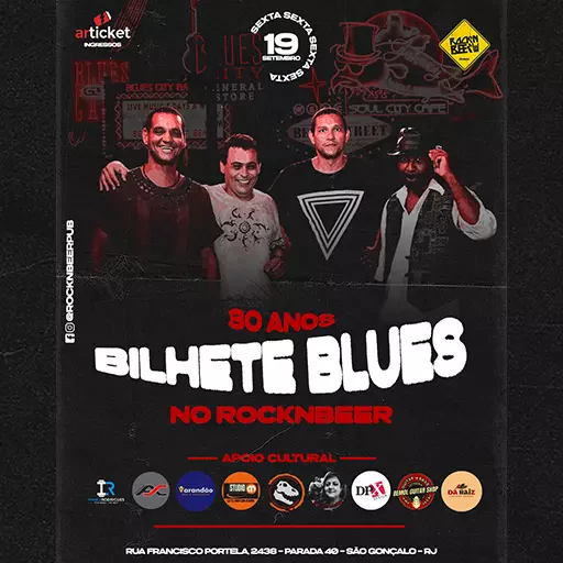 BILHETE BLUES NO ROCKNBEER!