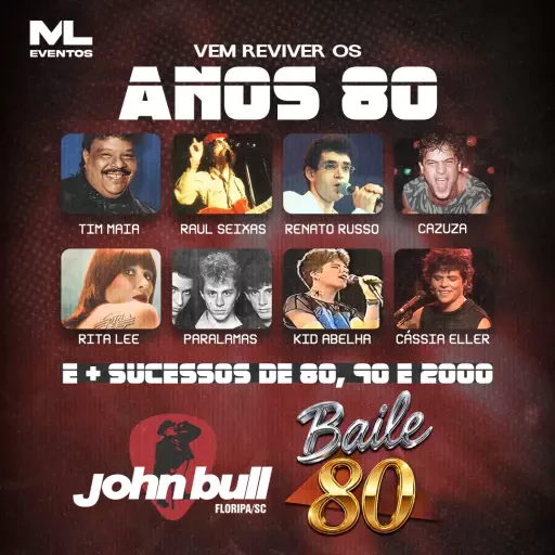 Baile 80 em Florianópolis