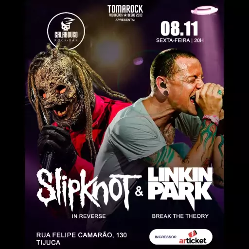 Foto do Evento SLIPKNOT COVER + LINKIN PARK COVER