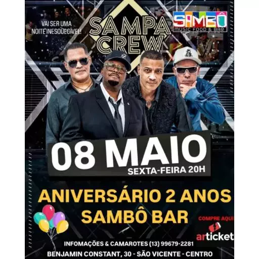 Foto do Evento ANIVERSÁRIO SAMBÔ BAR