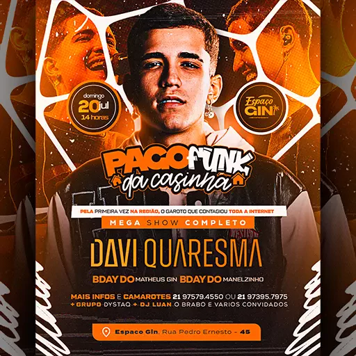 Foto do Evento PAGOFUNK DA CASINHA - DAVI QUARESMA