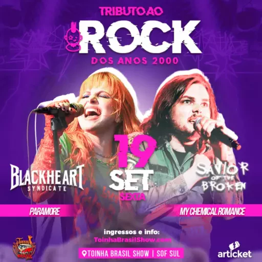 Foto do Evento Tributo ao Rock dos Anos 2000