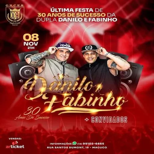 Foto do Evento Danilo e Fabinho -30 Anos de Sucesso