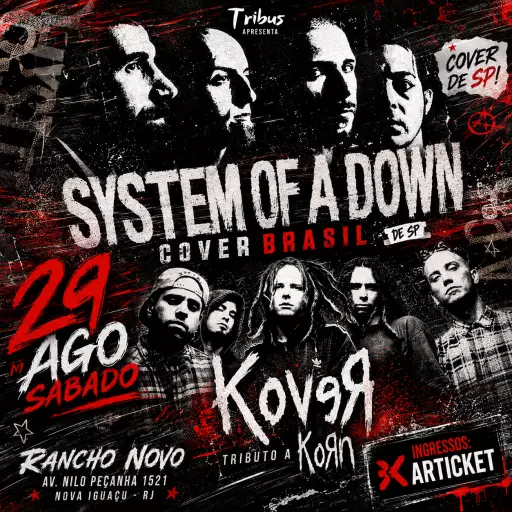 SYSTEM OF A DOWN SP + KORN KOVER
