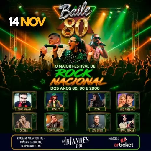 Baile 80 em Campo Grande