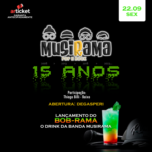 Foto do Evento MUSIRAMA - 15 ANOS