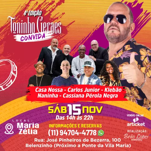 Foto do Evento Toninho Geraes convida: 4ª Edição