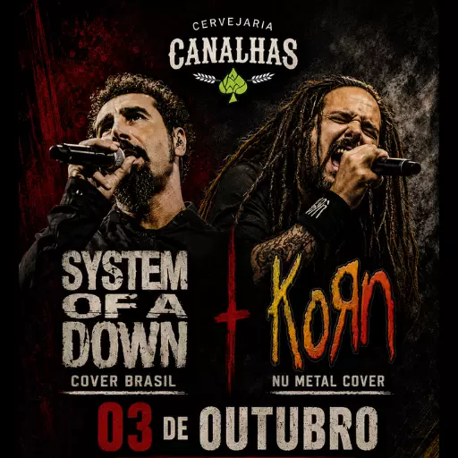 NOITE DO NU METAL – SYSTEM + KORN