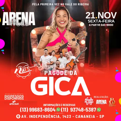 Foto do Evento Pagode da Gica no Vale do Ribeira