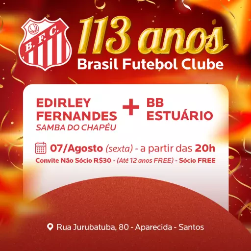 113 Anos do Brasil Futebol Clube
