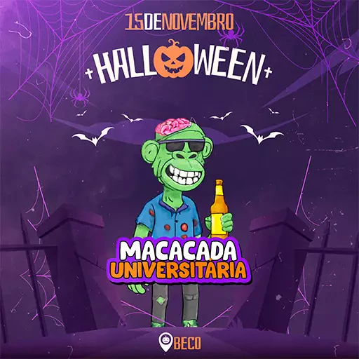 Foto do Evento MACACADA UNIVERSITÁRIA-HALLOWEEN 🐵🎃