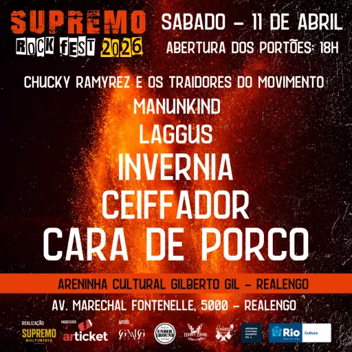 Foto do Evento Supremo Rock Fest 2026 - 11/Abril