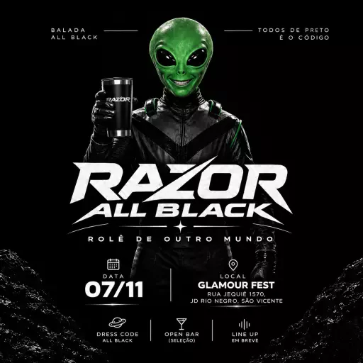 Razor Night - ALL BLACK
