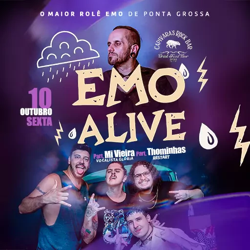 Foto do Evento EMO ALIVE part especial Mi Vieira