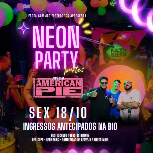 Foto do Evento FESTA NEON AMERICAN PIE