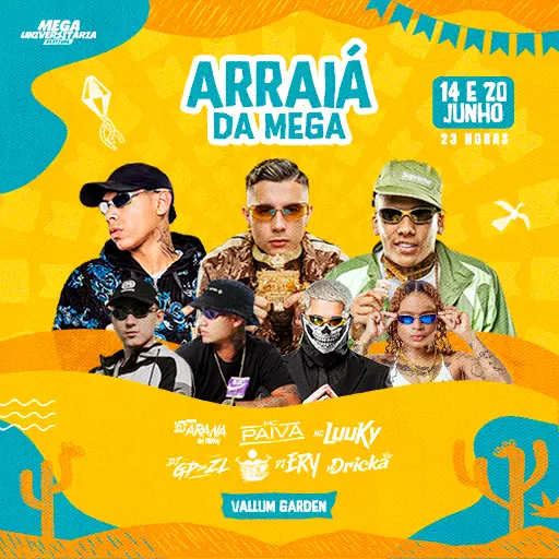 Foto do Evento É HOJE ARRAIÁ DA MEGA - OPEN BAR