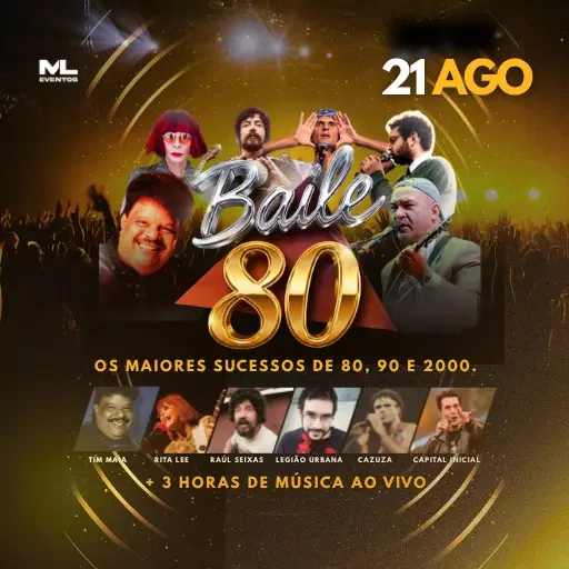 Baile 80 no Armazém Garagem
