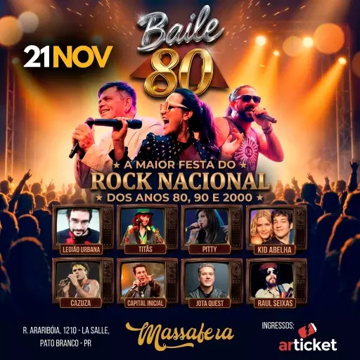 Baile 80 em Pato Branco