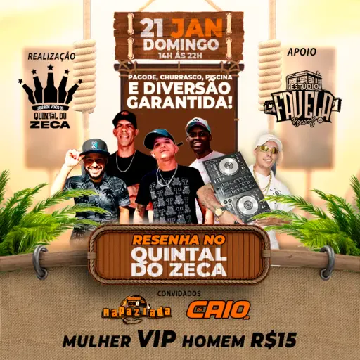 Foto do Evento RESENHA NO QUINTAL DO ZECA