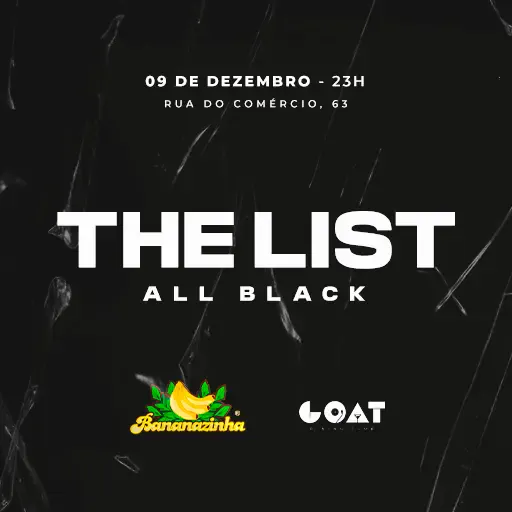 Foto do Evento The List - All Black