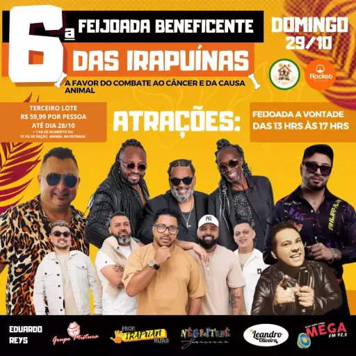 Foto do Evento 6 Feijoada Beneficente das Irapuínas