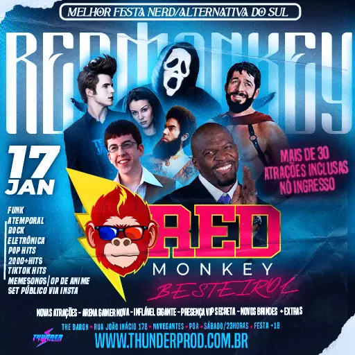 Foto do Evento Red Monkey - Filmes Besteirol