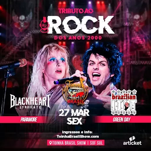 Foto do Evento Tributo ao Rock Anos 2000
