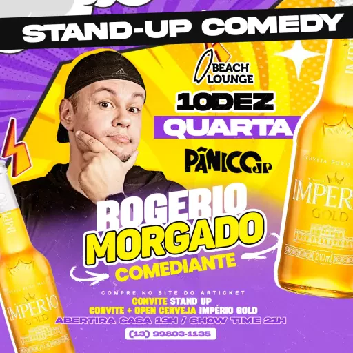 Foto do Evento Rogerio Morgado - Stand Up Comedy
