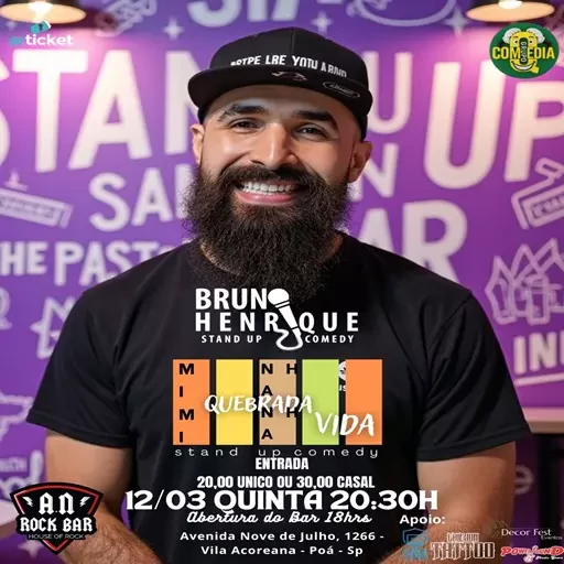 Foto do Evento BRUNO HENRIQUE STAND UP COMEDY