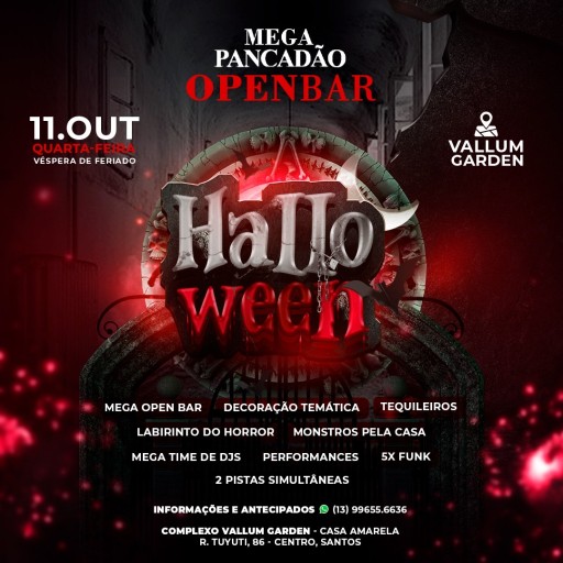 MEGA PANCADÃO  HALLOWEN OPEN BAR