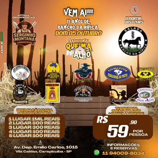 Foto do Evento Tradicional Queima do Alho