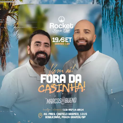 Fora da Casinha na Rocket Beach