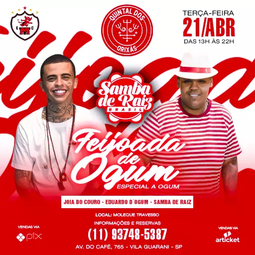 Foto do Evento Quintal dos Orixás Feijoada de Ogum