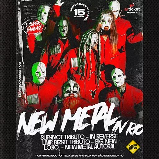 Foto do Evento New Metal In Rio - Slipknot + Limp