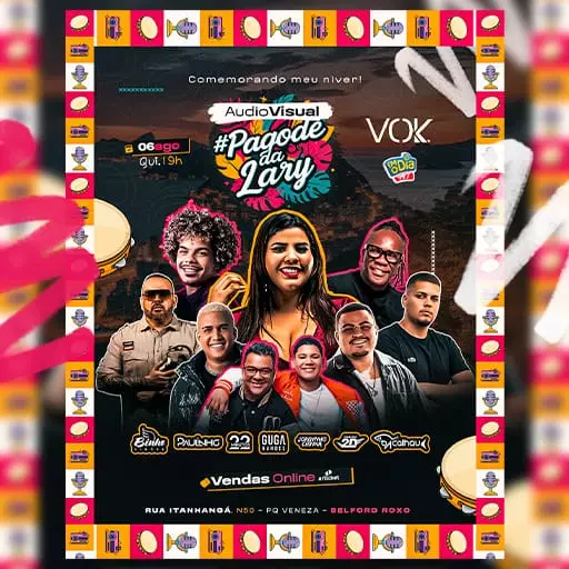 Foto do Evento Áudio Visual #Pagode da Lary