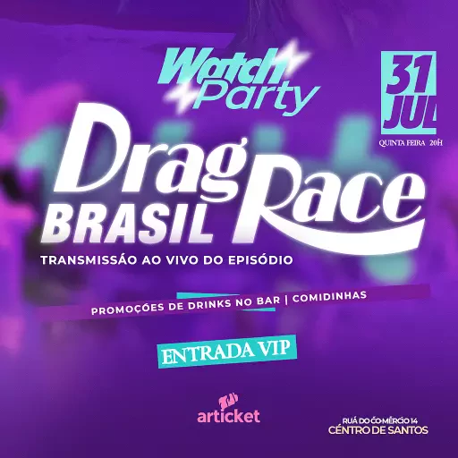 Watch Party Drag Race Brasil #04